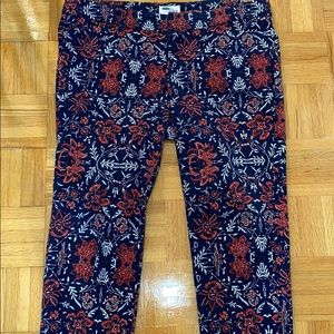 Cropped floral pants
